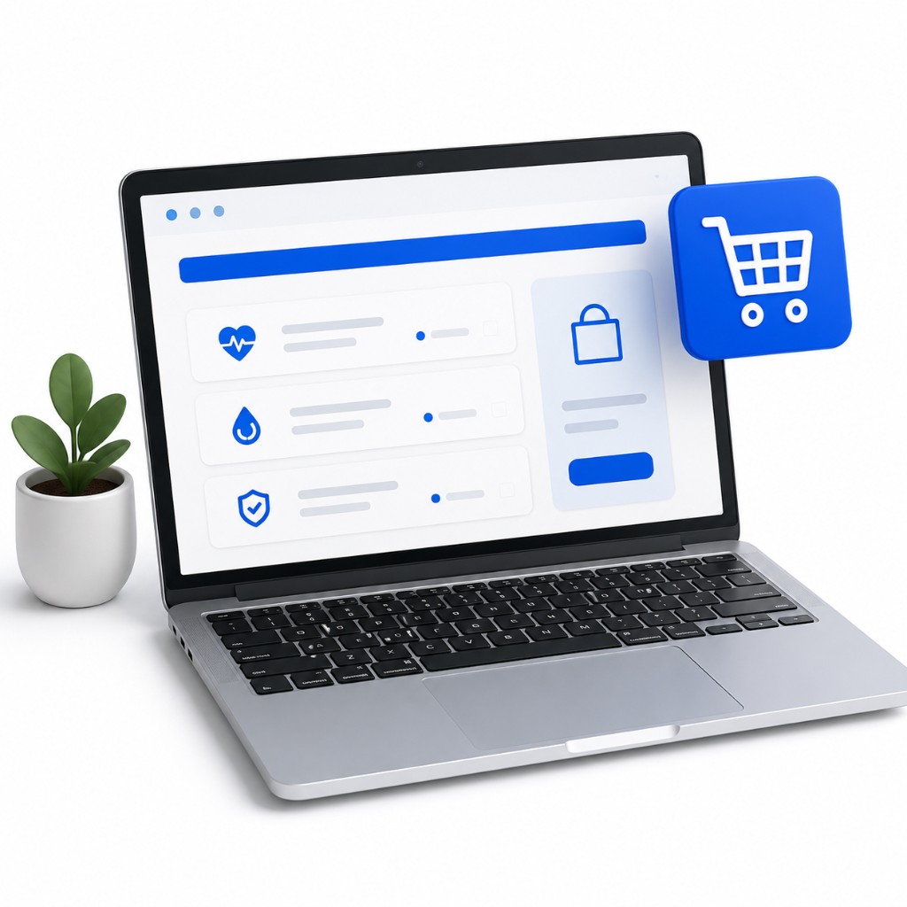 Zamówienie badania online na komputerze